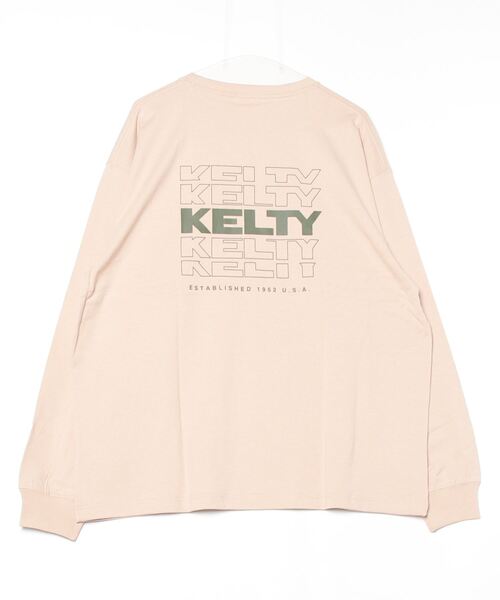 KELTY（ケルティ）の「バックタイポロゴ L/S Tシャツ（Tシャツ/カットソー・レディース・ネイビー/ベージュ/杢グレー/ホワイト/ブラック・S/L/XL/MEDIUM）」の10枚目の写真