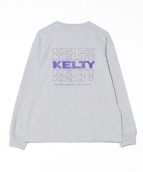 KELTY（ケルティ）の「バックタイポロゴ L/S Tシャツ（Tシャツ/カットソー・レディース・ネイビー/ベージュ/杢グレー/ホワイト/ブラック・S/L/XL/MEDIUM）」の9枚目の写真