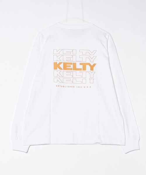 KELTY（ケルティ）の「バックタイポロゴ L/S Tシャツ（Tシャツ/カットソー・レディース・ネイビー/ベージュ/杢グレー/ホワイト/ブラック・S/L/XL/MEDIUM）」の8枚目の写真
