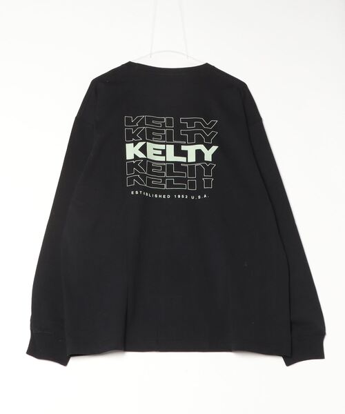 KELTY（ケルティ）の「バックタイポロゴ L/S Tシャツ（Tシャツ/カットソー・レディース・ネイビー/ベージュ/杢グレー/ホワイト/ブラック・S/L/XL/MEDIUM）」の7枚目の写真