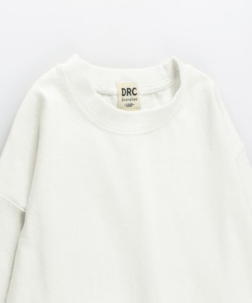 DRC branshes(ディーアールシーブランシェス)の「【WEB限定/DRC】オーバーサイズ無地長袖Tシャツ(Tシャツ/カットソー・キッズ・ブラック/オフホワイト/ピンク/カラフル/ブラウン/グリーン/ブルーグレー/マスタード・120/150/100/140/110/130)」の9枚目の写真