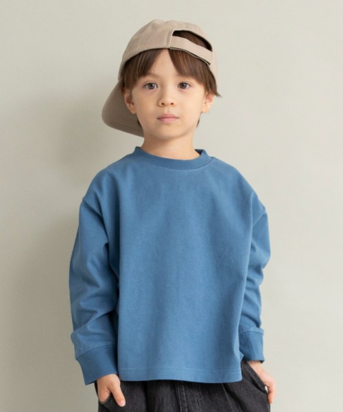 DRC branshes(ディーアールシーブランシェス)の「【WEB限定/DRC】オーバーサイズ無地長袖Tシャツ(Tシャツ/カットソー・キッズ・ブラック/オフホワイト/ピンク/カラフル/ブラウン/グリーン/ブルーグレー/マスタード・120/150/100/140/110/130)」の4枚目の写真