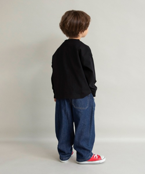 DRC branshes(ディーアールシーブランシェス)の「【WEB限定/DRC】オーバーサイズ無地長袖Tシャツ(Tシャツ/カットソー・キッズ・ブラック/オフホワイト/ピンク/カラフル/ブラウン/グリーン/ブルーグレー/マスタード・120/150/100/140/110/130)」の22枚目の写真