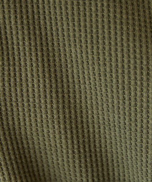 FREAK'S STORE（フリークスストア）の「限定展開　ワッフル クルーネック チュニック プルオーバー（Tシャツ/カットソー・レディース・オフホワイト/レッド/イエロー/ブルー/ブラック/ベージュ/グレー/オリーブ・ﾌﾘ-）」の12枚目の写真