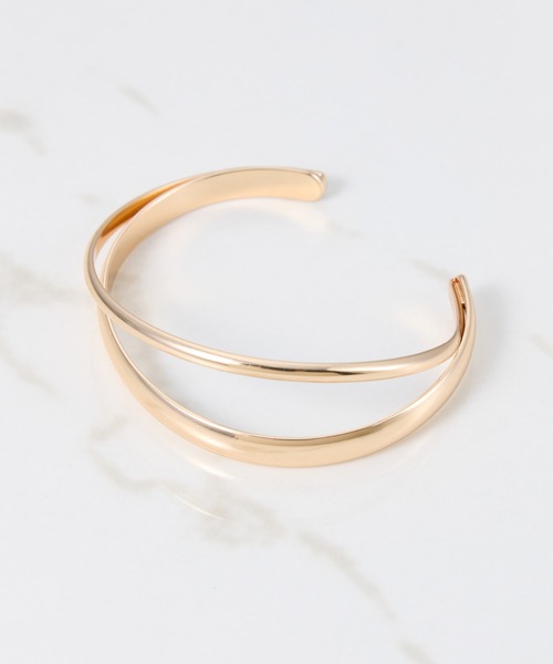 COLLAGE GALLARDAGALANTE（コラージュガリャルダガランテ）の「レイヤードバングル（バングル/リストバンド・レディース・ゴールド・FREE）」の3枚目の写真