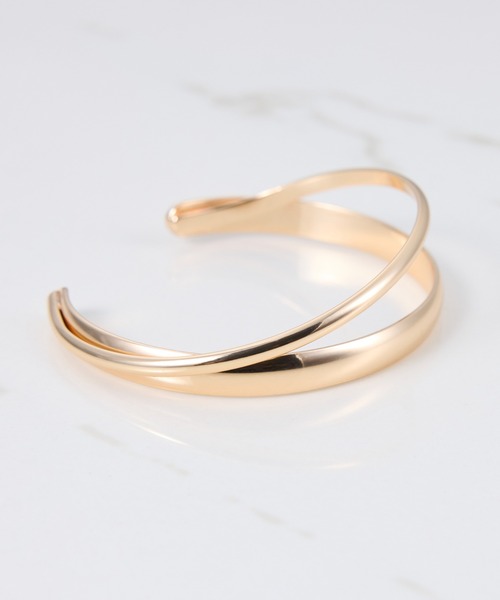 COLLAGE GALLARDAGALANTE（コラージュガリャルダガランテ）の「レイヤードバングル（バングル/リストバンド・レディース・ゴールド・FREE）」の5枚目の写真