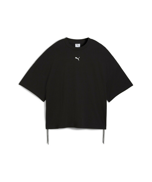 PUMA(プーマ)の「PUMA プーマ ウィメンズ デア トゥ オーバーサイズド ルーシュド 半袖 Tシャ(Tシャツ/カットソー・レディース・ホワイト/ブラック・LARGE/X-LARGE/SMALL/MEDIUM)」の5枚目の写真