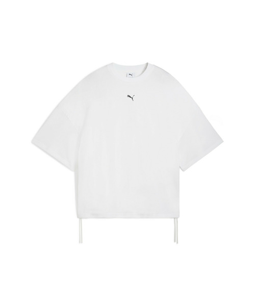 PUMA(プーマ)の「PUMA プーマ ウィメンズ デア トゥ オーバーサイズド ルーシュド 半袖 Tシャ(Tシャツ/カットソー・レディース・ホワイト/ブラック・LARGE/X-LARGE/SMALL/MEDIUM)」の9枚目の写真