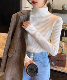 Beststore | ハイネック リブニット　長袖(ニット/セーター)