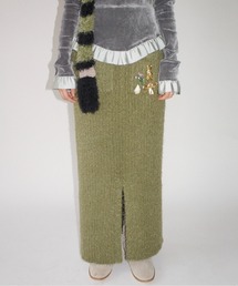 musubore（ムスボレ）の「feather yarn knit skirt / フェザーヤーンニットスカート（スカート）」