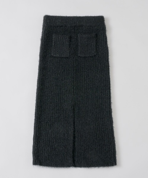 musubore（ムスボレ）の「feather yarn knit skirt / フェザーヤーンニットスカート（スカート・レディース・パープル/ブラック/カーキ・FREE）」の10枚目の写真