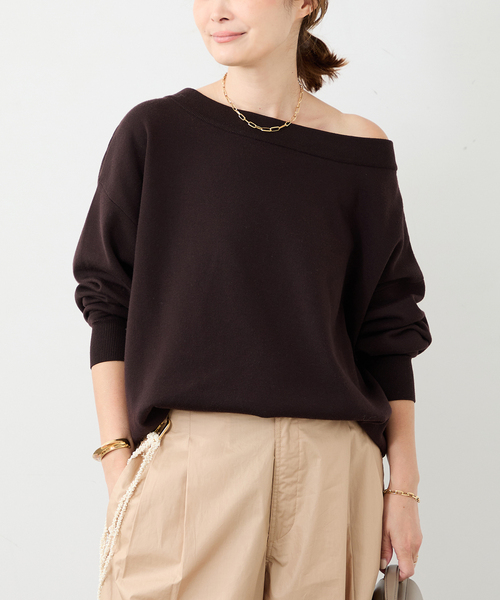 【Deuxieme Classe】ドゥーズィエムクラス　オフショルダーニット Relax オフショルダーニット（ニット／セーター）｜Deuxieme