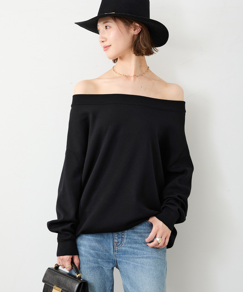 AP STUDIO★リラックスオフショルダーニット Deuxieme リラックスオフショルダーニット（ニット／セーター）｜AP STUDIO