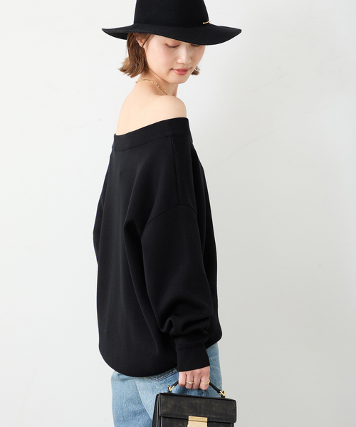 Relax オフショルダーニット（ニット/セーター）｜Deuxieme Classe