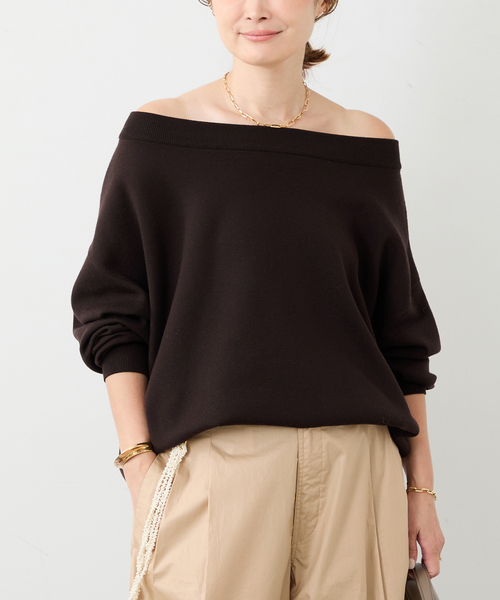 Relax オフショルダーニット（ニット/セーター）｜Deuxieme Classe