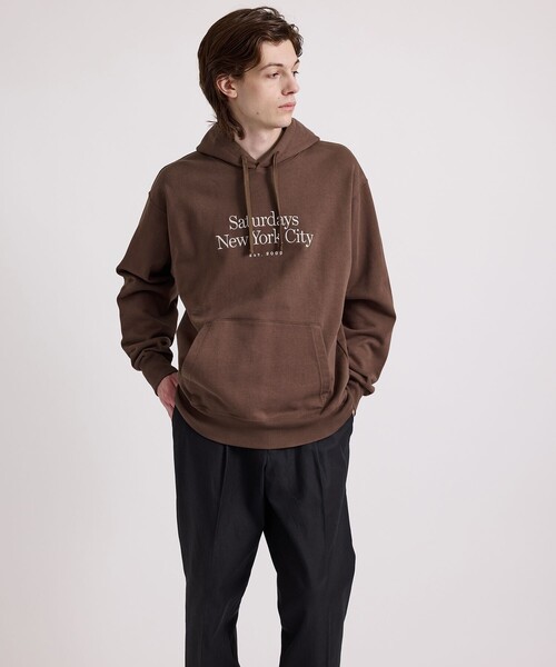 Saturdays NYC（サタデーズ ニューヨークシティ ）の「Ditch Miller Standard Hoodie（パーカー・メンズ・ダークブラウン/ブラック/ターコイズブルー・X-SMALL/XL/M/XXL/S/L）」の21枚目の写真