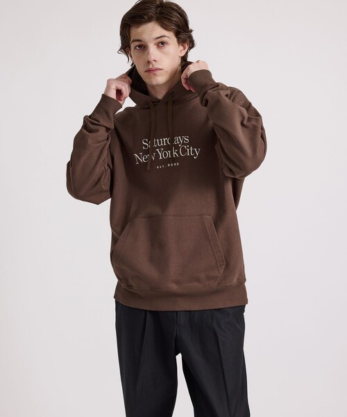 Saturdays NYC（サタデーズ ニューヨークシティ ）の「Ditch Miller Standard Hoodie（パーカー・メンズ・ダークブラウン/ブラック/ターコイズブルー・X-SMALL/XL/M/XXL/S/L）」の22枚目の写真