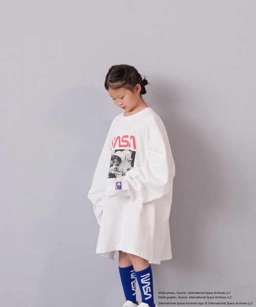 LOWRYS FARM（ローリーズファーム）の「ＮＡＳＡロゴソックス　 592373（ソックス/靴下・キッズ・オフホワイト/ブルー/レッド・LARGE/X-LARGE）」の8枚目の写真