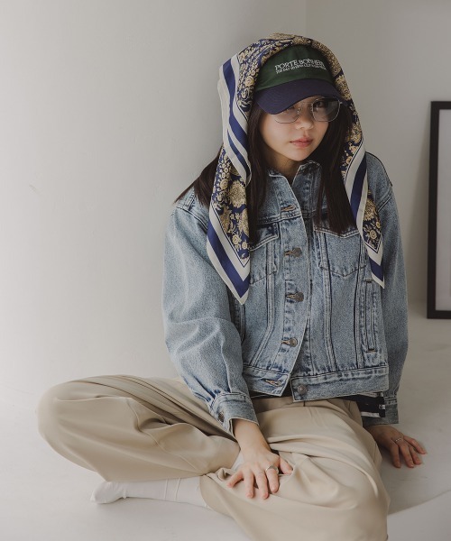 Petitjo（プッチージョ）の「小さいサイズ　デニムジャケット（セットアップ対応・上下別売り）　低身長さん・小柄女性（デニムジャケット・レディース・ライトブルー/ネイビー・M-L/XS-S）」の10枚目の写真