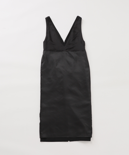 noble ストレートVネックワンピース黒38 新品 noble ストレートVネックワンピース黒38 新品 WEB限定追加》ストレート