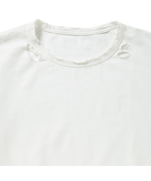 PERVERZE(パーバーズ)の「DISTRESS Regular Long Sleeve T-Shirt(Tシャツ/カットソー・レディース・ブラック/ホワイト・FREE)」の4枚目の写真