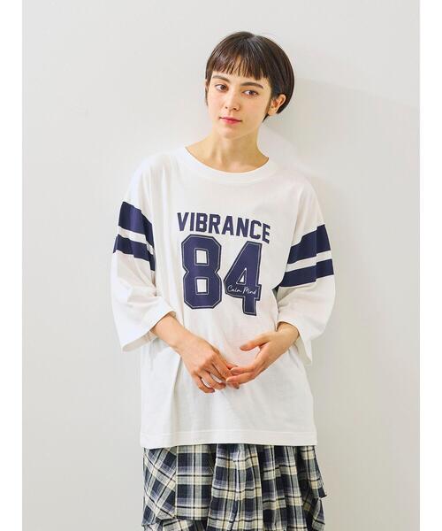 SM2（エスエムツー）の「[接触冷感]ナンバリングプリントTシャツ（Tシャツ/カットソー・レディース・グリーン/オフホワイト/クリーム/チャコールグレー・F）」の8枚目の写真