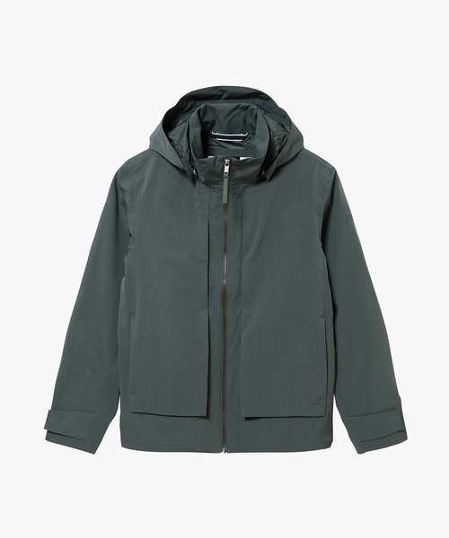 AIGLE(エーグル)の「透湿防水 防風 フーデッドジャケット(マウンテンパーカー・メンズ・グレー/ブラック・L/M/S)」の15枚目の写真