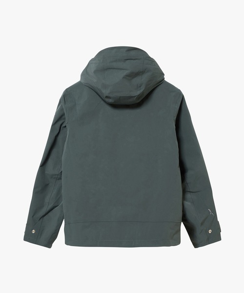 AIGLE(エーグル)の「透湿防水 防風 フーデッドジャケット(マウンテンパーカー・メンズ・グレー/ブラック・L/M/S)」の16枚目の写真