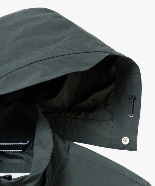 AIGLE(エーグル)の「透湿防水 防風 フーデッドジャケット(マウンテンパーカー・メンズ・グレー/ブラック・L/M/S)」の19枚目の写真