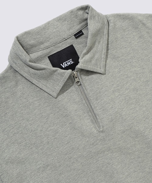 VANS(バンズ)の「HARAJUKU PUNK ハーフジップ スウェットシャツ / Half Zip Sweat Shirts Grey Hea VN000KF3GRH1(シャツ/ブラウス・メンズ・ブラック・LARGE)」の3枚目の写真