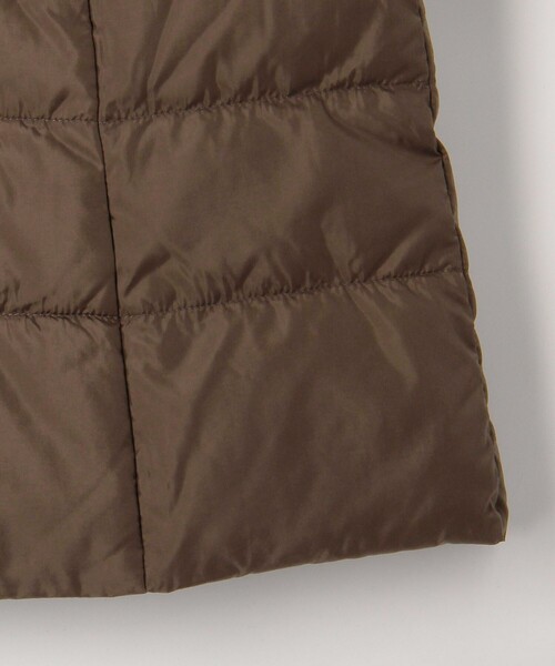 美品MICOCOULIER高密度タフタ袖ファーダウンコート2024AWノーリーズ 美