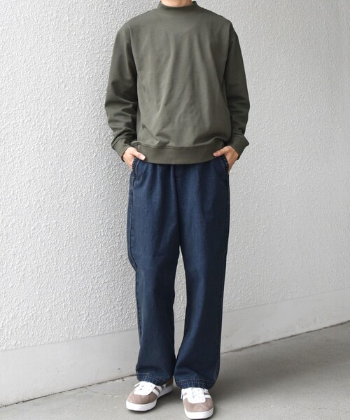 SHIPS any（シップス エニィ）の「SHIPS any: 〈洗濯機可能〉SOLOTEX(R) モックネック スウェット◇（スウェット・メンズ・ブラウン/ライトグレー/オリーブ/ブラック・MEDIUM/LARGE/X-LARGE）」の5枚目の写真
