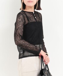 MICO COULIER | フラフィレース2WAYプルオーバーブラウス(Tシャツ/カットソー)