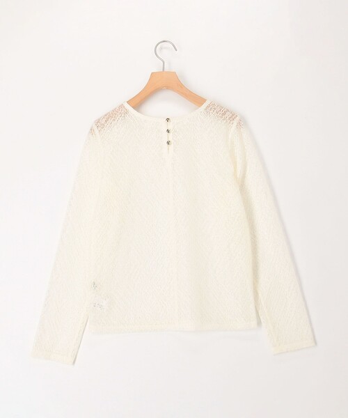 MICO COULIER（ミコクリエ）の「フラフィレース2WAYプルオーバーブラウス（Tシャツ/カットソー・レディース・ブラック/キナリ・38）」の22枚目の写真