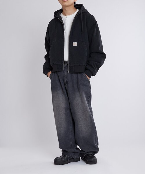 WHO'S WHO gallery（フーズフーギャラリー）の「KOOKYNダック中綿フードブルゾン（ブルゾン・メンズ・ブラック/ネイビー/サンドベージュ・SMALL/MEDIUM）」の14枚目の写真