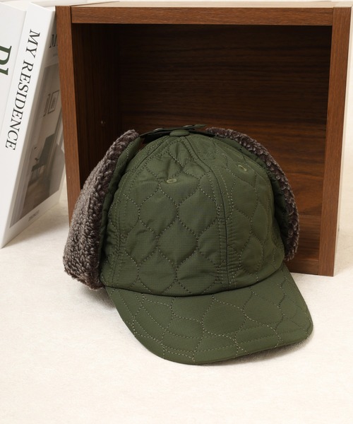 Sense of Grace（センスオブグレース）の「オリジナルキルト生地　フライトキャップ（キャップ・メンズ・グレー/ブラック/ベージュ/カーキオリーブ・FREE）」の4枚目の写真