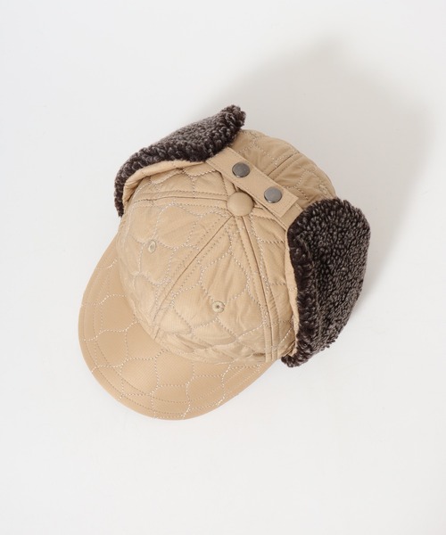 Sense of Grace（センスオブグレース）の「オリジナルキルト生地　フライトキャップ（キャップ・メンズ・グレー/ブラック/ベージュ/カーキオリーブ・FREE）」の12枚目の写真