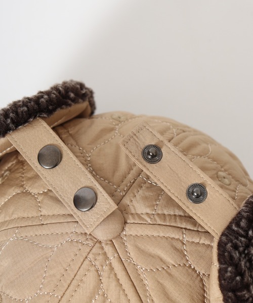 Sense of Grace（センスオブグレース）の「オリジナルキルト生地　フライトキャップ（キャップ・メンズ・グレー/ブラック/ベージュ/カーキオリーブ・FREE）」の14枚目の写真