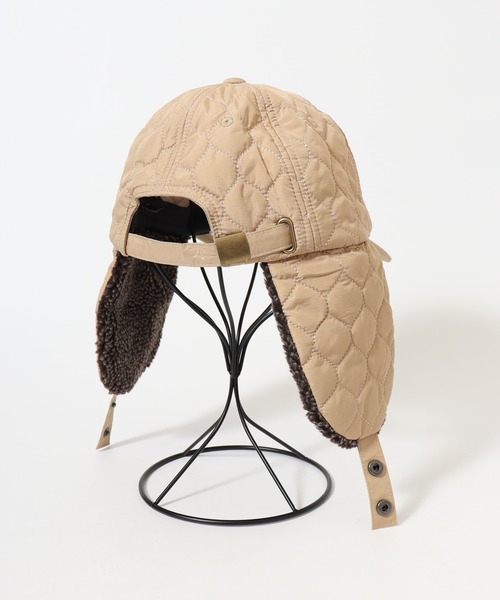 Sense of Grace（センスオブグレース）の「オリジナルキルト生地　フライトキャップ（キャップ・メンズ・グレー/ブラック/ベージュ/カーキオリーブ・FREE）」の5枚目の写真