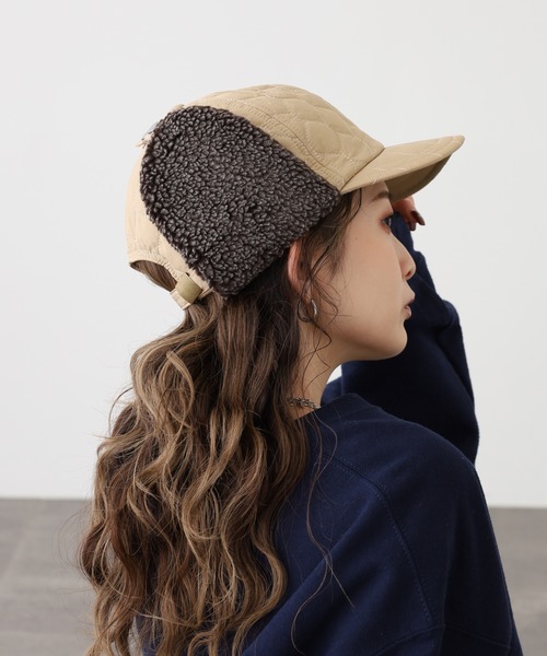 Sense of Grace（センスオブグレース）の「オリジナルキルト生地　フライトキャップ（キャップ・メンズ・グレー/ブラック/ベージュ/カーキオリーブ・FREE）」の20枚目の写真