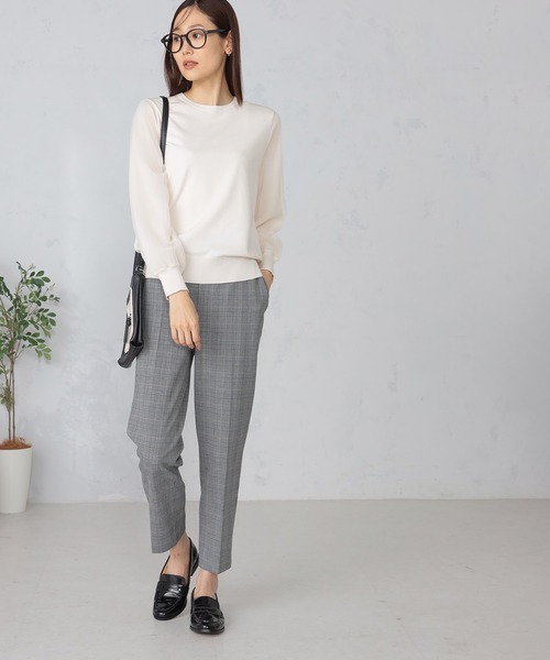 GALLORIA（ギャローリア）の「マシンウォッシャブル　袖プリーツニット（ニット/セーター・レディース・ロイヤルブルー/ネイビー/ライトベージュ・LL/L/M/S）」の5枚目の写真