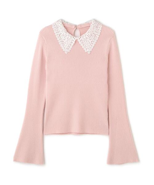 FREE'S MART（フリーズマート）の「◇〈ＭＦＭ〉レース襟取り外し可能レース襟リブニット（ニット/セーター・レディース・ブラック/グレー系その他/ピンク/ネイビー・FREE）」の20枚目の写真