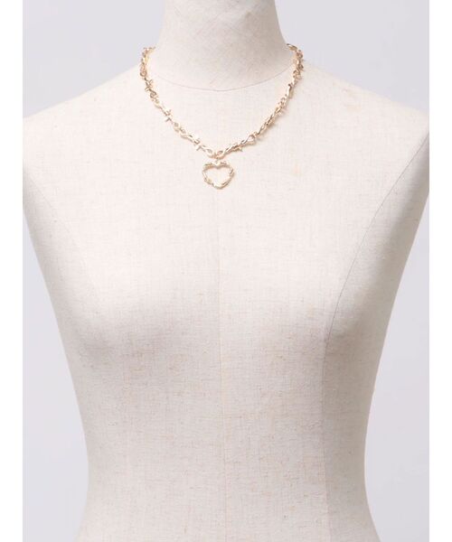 jouetie（ジュエティ）の「ワイヤーライクハートネックレス（ネックレス・レディース・シルバー/ゴールド・FREE）」の7枚目の写真