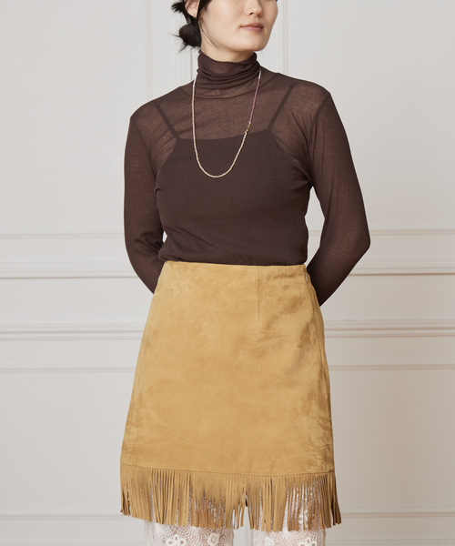 IENA LA BOUCLE（イエナラブークル）の「《追加》IENA LA BOUCLE水撚りガスフライスタートルプルオーバー（Tシャツ/カットソー・レディース・ブラック/ホワイト/ブラウン/サックスブルー/ピンク・FREE）」の3枚目の写真