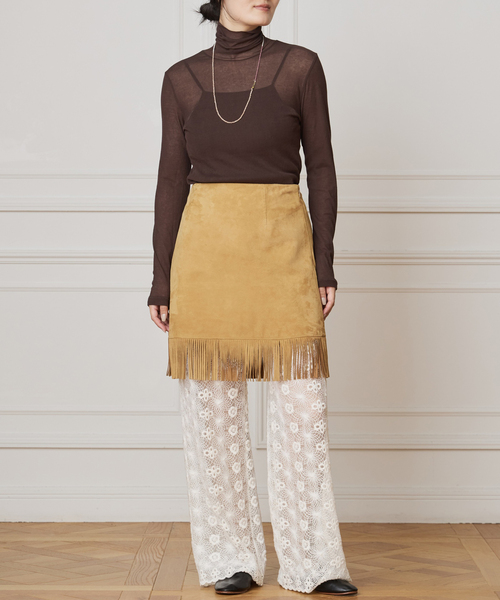 IENA LA BOUCLE（イエナラブークル）の「《追加》IENA LA BOUCLE水撚りガスフライスタートルプルオーバー（Tシャツ/カットソー・レディース・ブラック/ホワイト/ブラウン/サックスブルー/ピンク・FREE）」の22枚目の写真