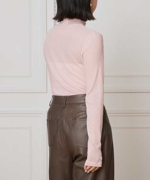 追加》IENA LA BOUCLE水撚りガスフライスタートルプルオーバー（T