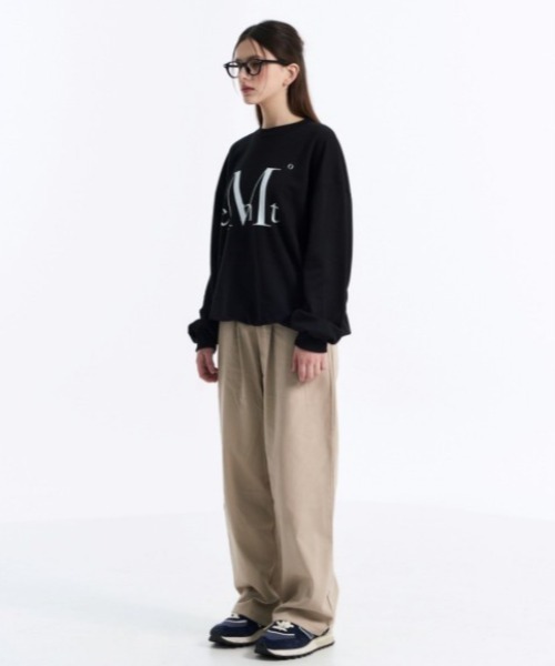 MUCENT（ムセント）の「◇MUCENT◇ブランド直輸入正規品/MUCENT ビッグロゴ ルーズフィット MTM BIG LOGO LOOSE FIT MTM（スウェット・レディース・ブラック/レッド/グレー・L/M）」の18枚目の写真