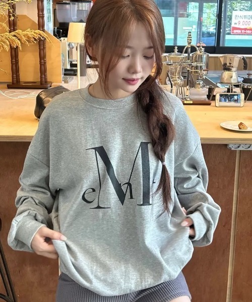 セール】【MUCENT】ブランド直輸入正規品/MUCENT ビッグロゴ ルーズ