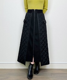 LUGIVA（ルギヴァ）の「フロントジップキルティングスカート（スカート・レディース）」