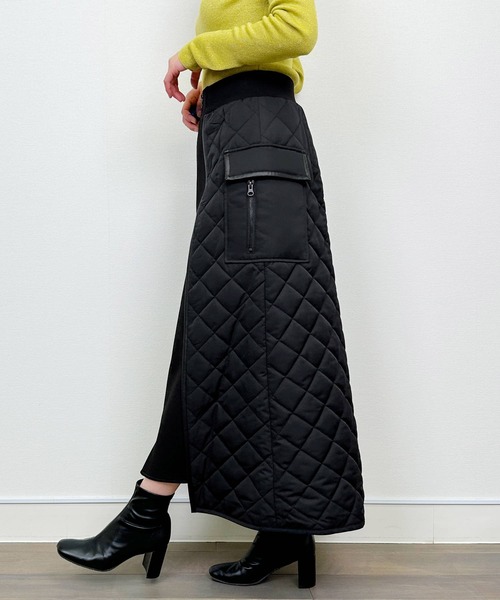 セール】フロントジップキルティングスカート（スカート）｜LUGIVA